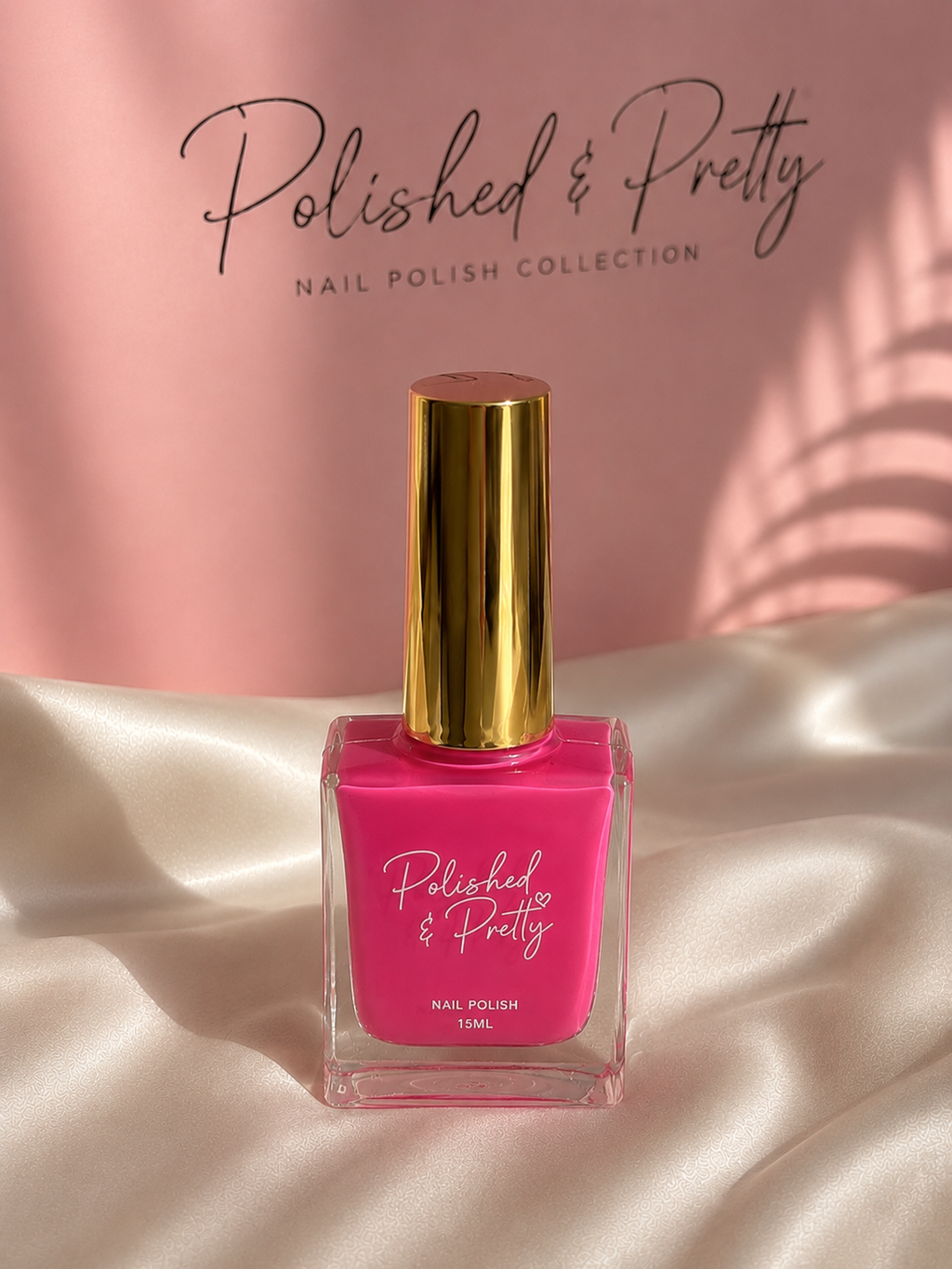 “Pretty & pink” Hot Pink Gel Polish
